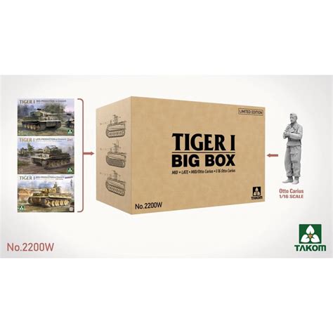 Due In Stock Next Month Takom Tak W Tiger I Big Box Kits