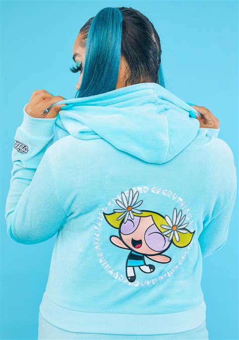 Plus Size Dolls Kill X Powerpuff Girls Bubbles Embroidered Cropped