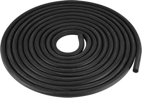 Uxcell Foam Rubber Seal Weather Strip 6mm Diameter 3 Meters Long Black