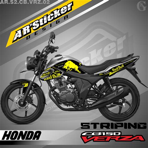 Sticker Striping Cb Verza Stiker Motor Keren Setiker Motor Honda Cb