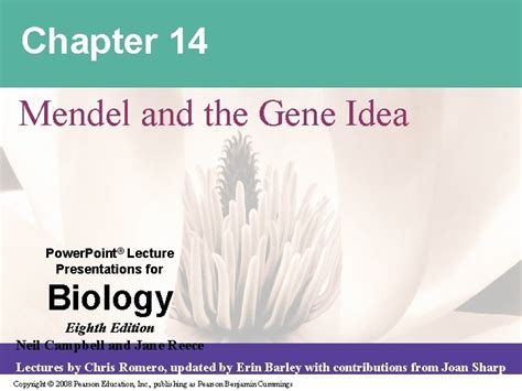 Chapter Mendel And The Gene Idea Power