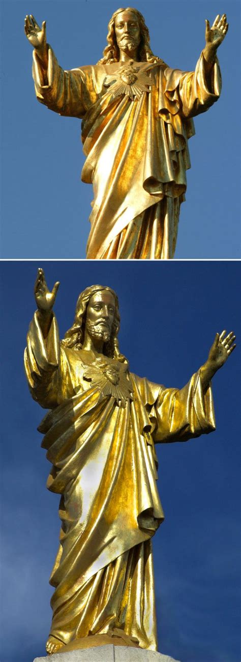 Bronze Sacred Heart Of Jesus Religious Garden Statues For Sale Tbc