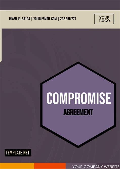 Compromise Agreement Template Edit Online And Download Example