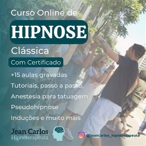 Aprenda Hipnose Do Zero Sem Enrola O Jean Carlos Teixeira Hotmart