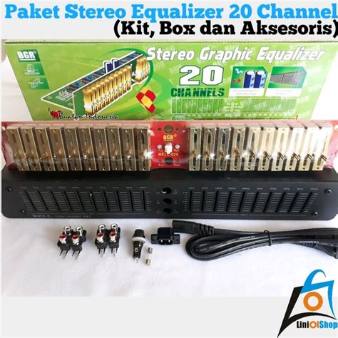 Jual Paket Equalizer Channel Stereo Kit Dan Box Plus Aksesoris Di