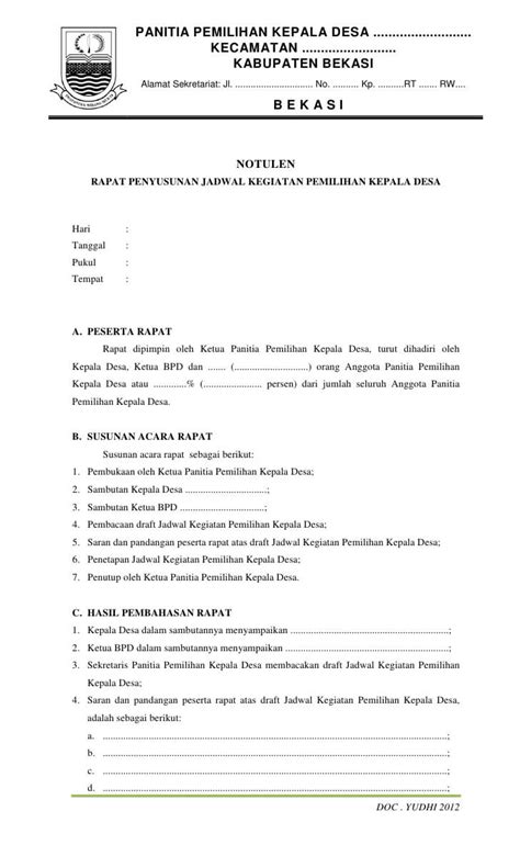 7 Contoh Notulen Rapat Terlengkap Dilengkapi Dengan Cara Membuatnya