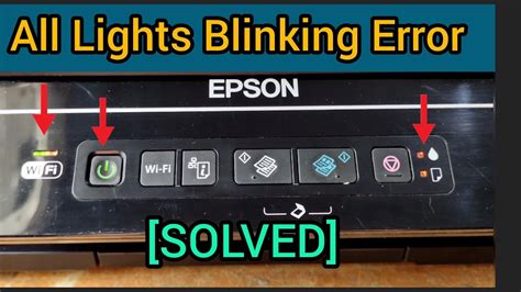 How To Fix Epson Printer All Lights Blinking Error Xp