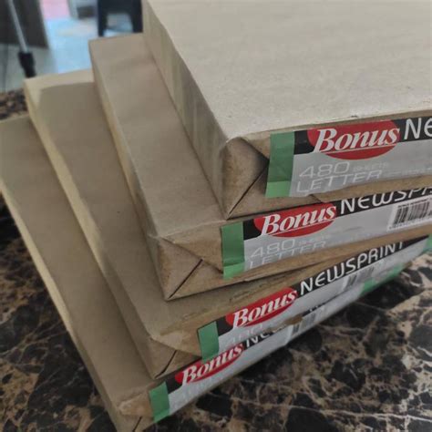 Bonus Newsprint Short And Long Sheets Per Ream Lazada Ph