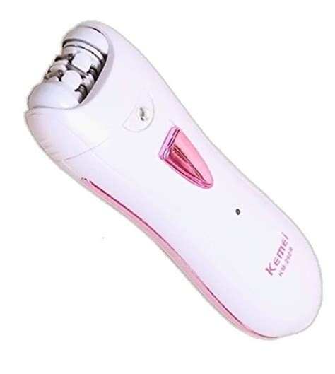 Kemei Km R Rechargeable Lady Epilator Shaver White In Pakistan