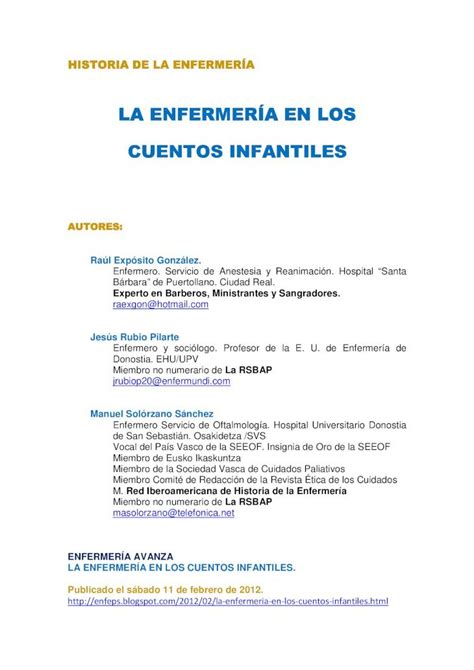 PDF LA ENFERMERÍA EN LOS CUENTOS PDF file1 LA ENFERMERÍA EN LOS