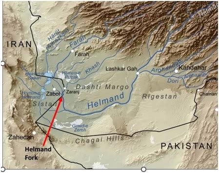 Helmand River Map