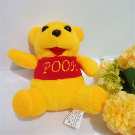 Jual Boneka Winnie The Pooh Teddy Bear Beruang Mini Lucu Kecil SNI