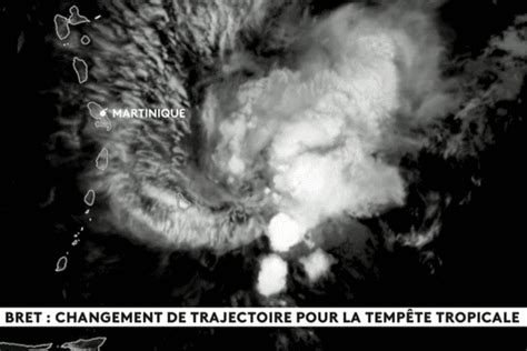 Replay Changement De Trajectoire De La Temp Te Tropicale Bret Le