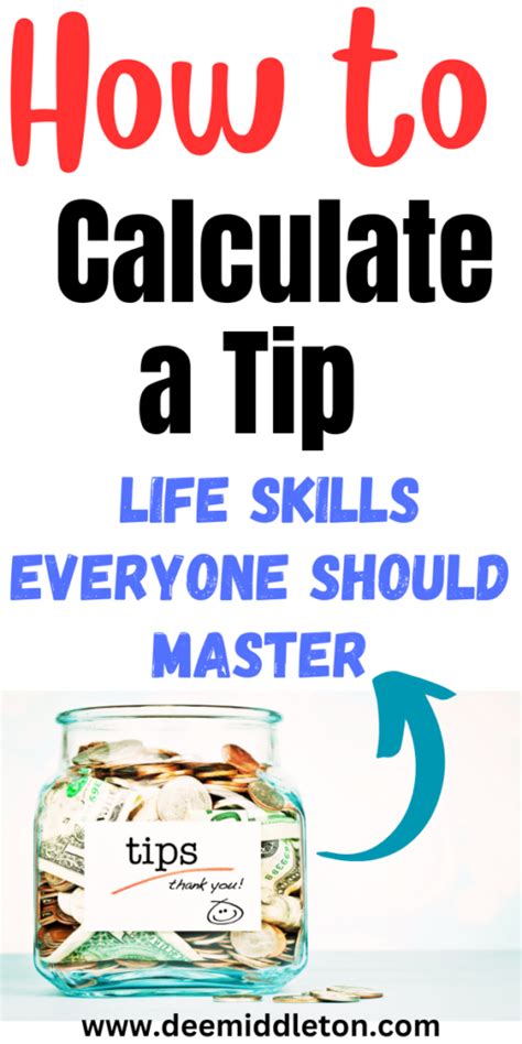 How To Calculate A Tip Life Skills Everyone Should Master