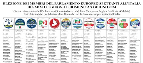 Amministrative E Europee Il Manifesto Ufficiale Delle Liste E Dei