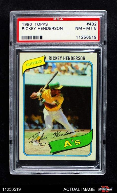 1980 Topps 482 Rickey Henderson Oakland Athletics