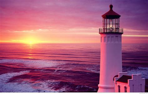 Winter Sunset Lighthouse Wallpapers - Wallpaper Cave