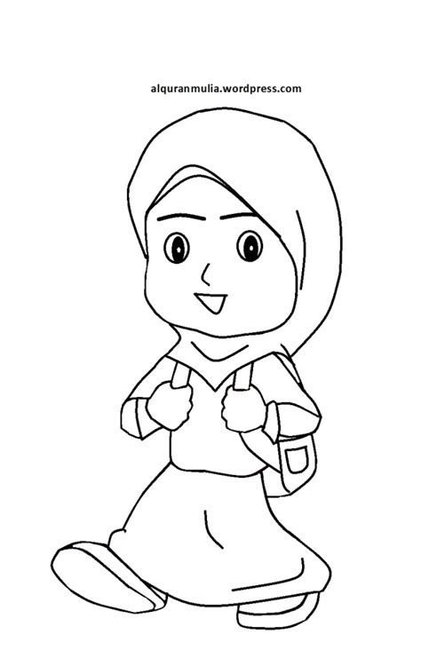 Detail Mewarnai Gambar Kartun Anak Sekolah Koleksi Nomer 21