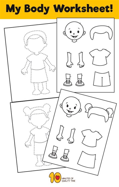 Body Parts Activities For Kindergarten