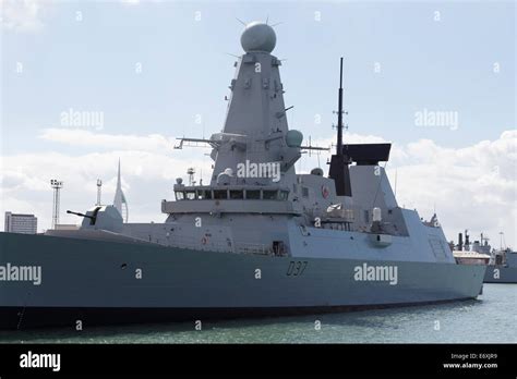 Hms Duncan D37 Type 45 Daring Class Destroyer Portsmouth Uk Gb Stock