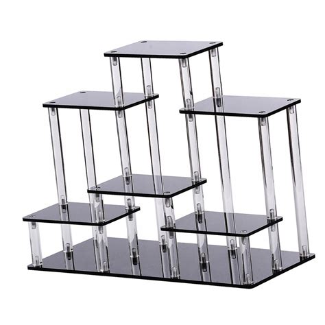 Stojak Akrylowy Stojak Ekspozycyjny Organizator Display Riser Czarny L