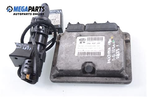 Ecu Incl Ignition Key And Immobilizer For Fiat Multipla V