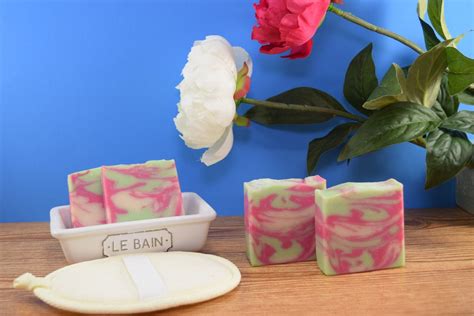 Pink Peony Handmade Artisan Cold Process Soap Etsy