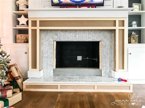 How To Build A Fireplace Surround Jenna Kate At Home Fireplace