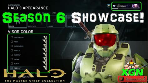 Halo MCC Season 6 Showcase All Armor Tier Rewards Unlocked YouTube