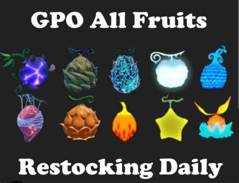 GPO Bundle of Fruits, Video Gaming, Gaming Accessories, In-Game Products on Carousell