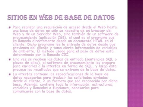 Base De Datos Ppt