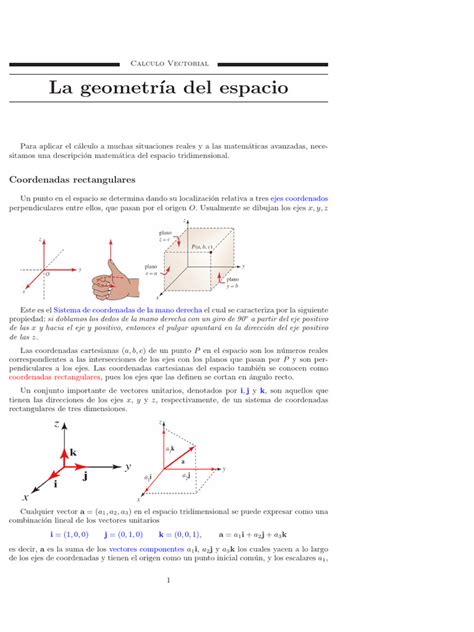 Cal Vectc3 Pdf Vector Euclidiano Sistema De Coordenadas Cartesianas