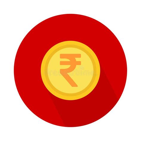 Indian Rupee Icon Symbol Isolated On White Background Vector Money