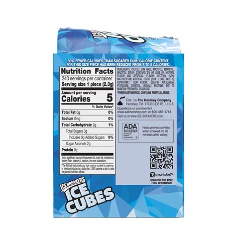 Ice Breakers Ice Cubes Sugar Free Chewing Gum with Xylitol, Peppermint ...