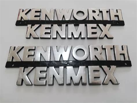 Par De Emblemas De Metal Kenworth Kenmex Env O Gratis