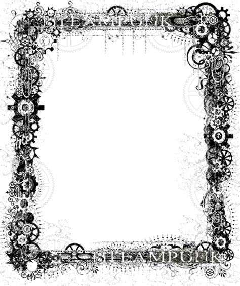 Steampunk Clip Art Border