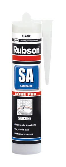 Mastic sanitaire silicone acétique surface émaillée SA translucide 300ml