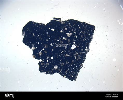 Micrograph Of Eet 960052 Meteorite Under Plane Polarized Light At 1