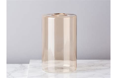 Große Glas Vase Zylinder Braun BLOOMINGVILLE Hier kaufen