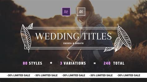 Best After Effects Wedding Templates For