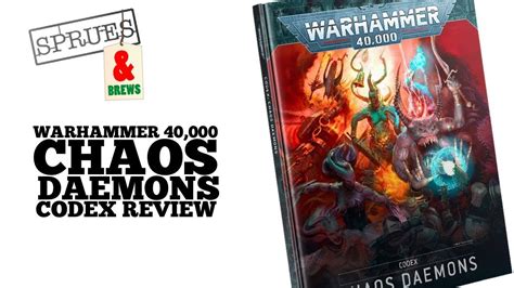 Codex Chaos Daemons 2022 Review Warhammer 40k 9th Edition YouTube