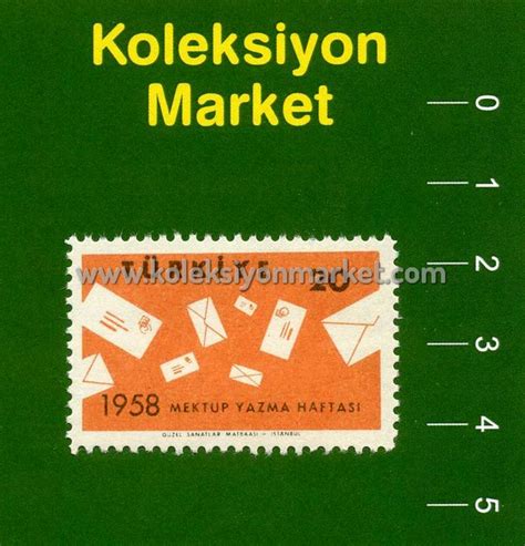 Mektup Yazma Haftas Pulu Koleksiyon Market