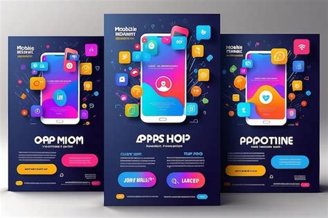 Mobile Apps Promotion Flyer Design Template Mobile App Promotion Social