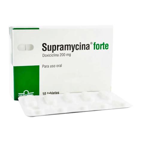 Supramycina Forte Doxiciclina Mg Caja De Tabletas Punto Farma