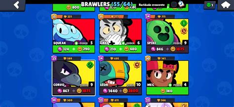 Conta De Brawl Stars 24K De Trofeus 55 Brawlers DFG