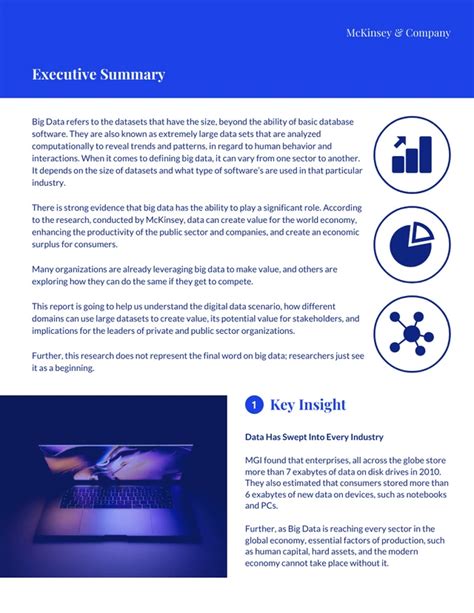 Mckinsey Consulting Report Template Venngage