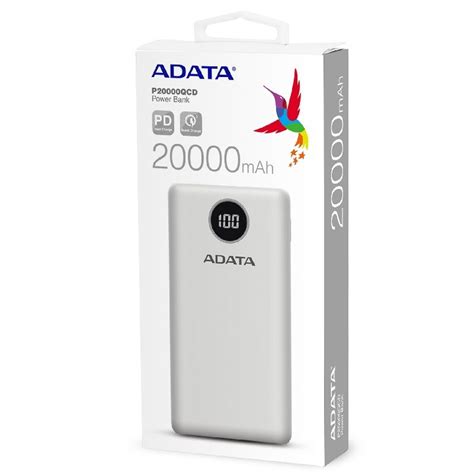 Power Bank Adata Digital Ap Qcd Dgt Cwh Blanco La Tienda De