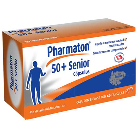 New Pharmaton Senior 50 VItamins Omega3 60c