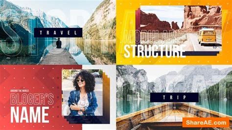 Videohive Vlog Intro Youtube Channel Travel Blog Opener Dynamic