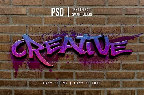 Premium Psd Graffiti Editable Text Effect